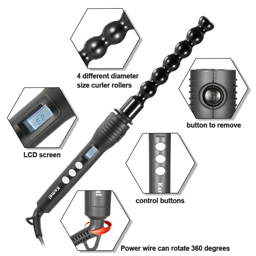 Kemei 4 In 1 KM-4083 Professional Hair Curler Roller