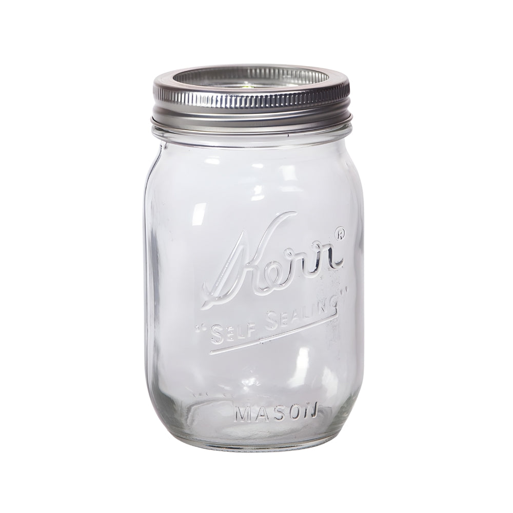 Kerr Glass Jar With Lid & Band, Single Jar,473 ml