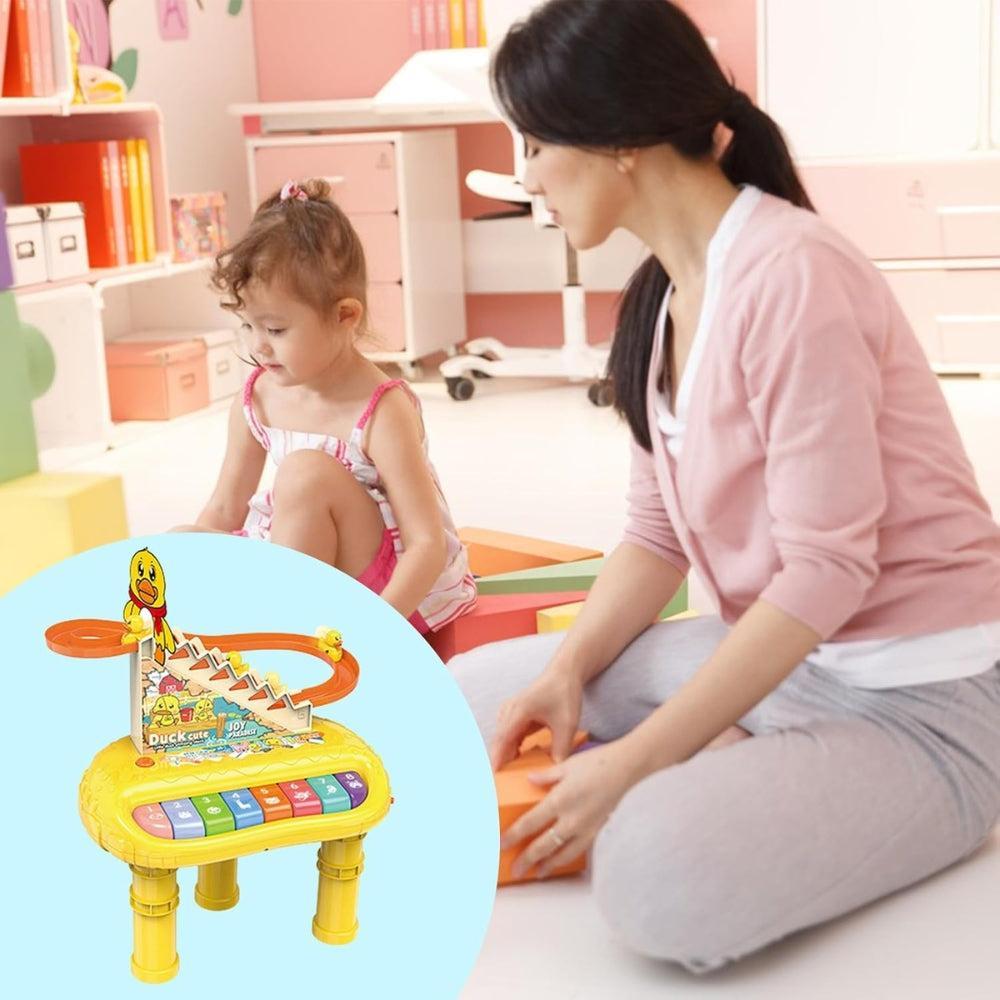 Kids Piano Keyboard - Little Duck Climbing Music Toy - Musical Instrument Toy with Lights and Music, Early Learning Educational Toy for 3 Years, 4 Years, 5 Years, 6 Years Old Boys and Girls Oric