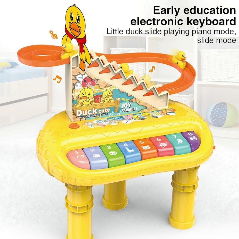 Kids Piano Keyboard - Little Duck Climbing Music Toy - Musical Instrument Toy with Lights and Music, Early Learning Educational Toy for 3 Years, 4 Years, 5 Years, 6 Years Old Boys and Girls Oric