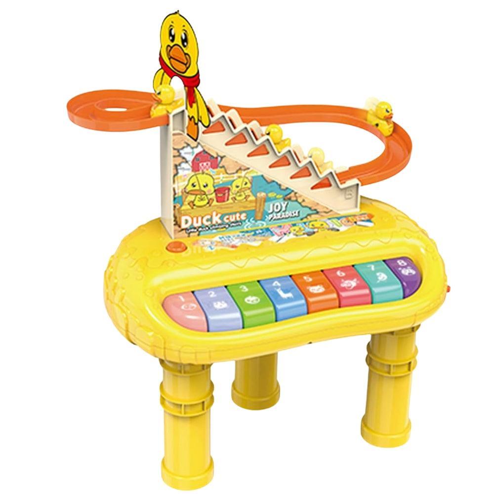 Kids Piano Keyboard - Little Duck Climbing Music Toy - Musical Instrument Toy with Lights and Music, Early Learning Educational Toy for 3 Years, 4 Years, 5 Years, 6 Years Old Boys and Girls Oric