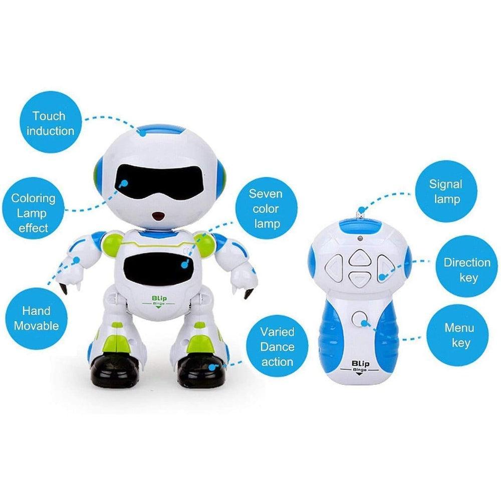 Koochie-Koo Remote Control/Touch Sensing Robot Toys for Kids Walking, Dancing and Musical Action with 3D Lights Intelligent Toys for Children, Boys and Girls