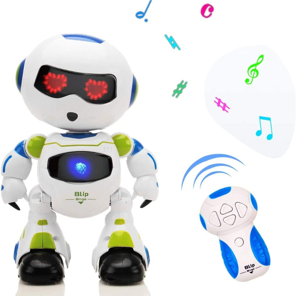 Koochie-Koo Remote Control/Touch Sensing Robot Toys for Kids Walking, Dancing and Musical Action with 3D Lights Intelligent Toys for Children, Boys and Girls