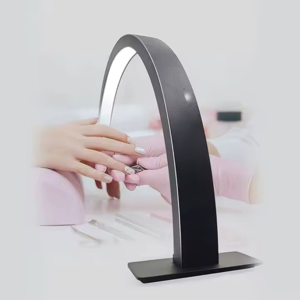 LED Arched Table Lamp For Manicurists, Makeup Artists Black 61.5*29.5*5.5CM