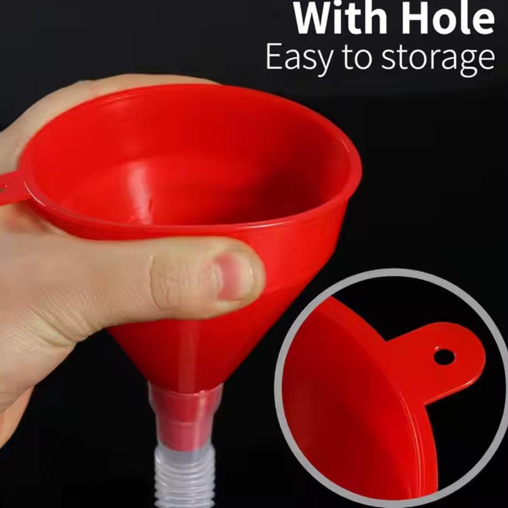 Large Funnel King Red Polyethylene Funnel