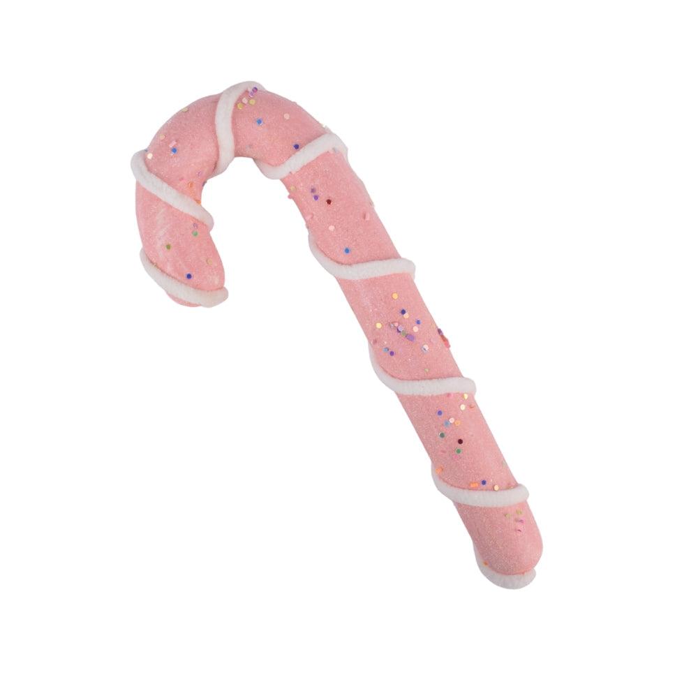 Large Iced Candy Cane - Pink