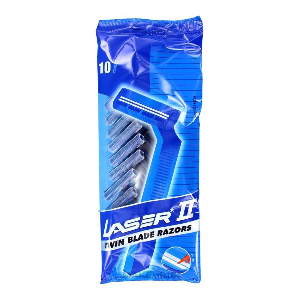Laser Twin Blade Razors 10 Pcs