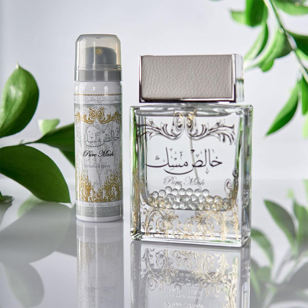 Lattafa Pure Musk Khalis Musk Unisex 100ml Eau De Parfum Free Deodrant