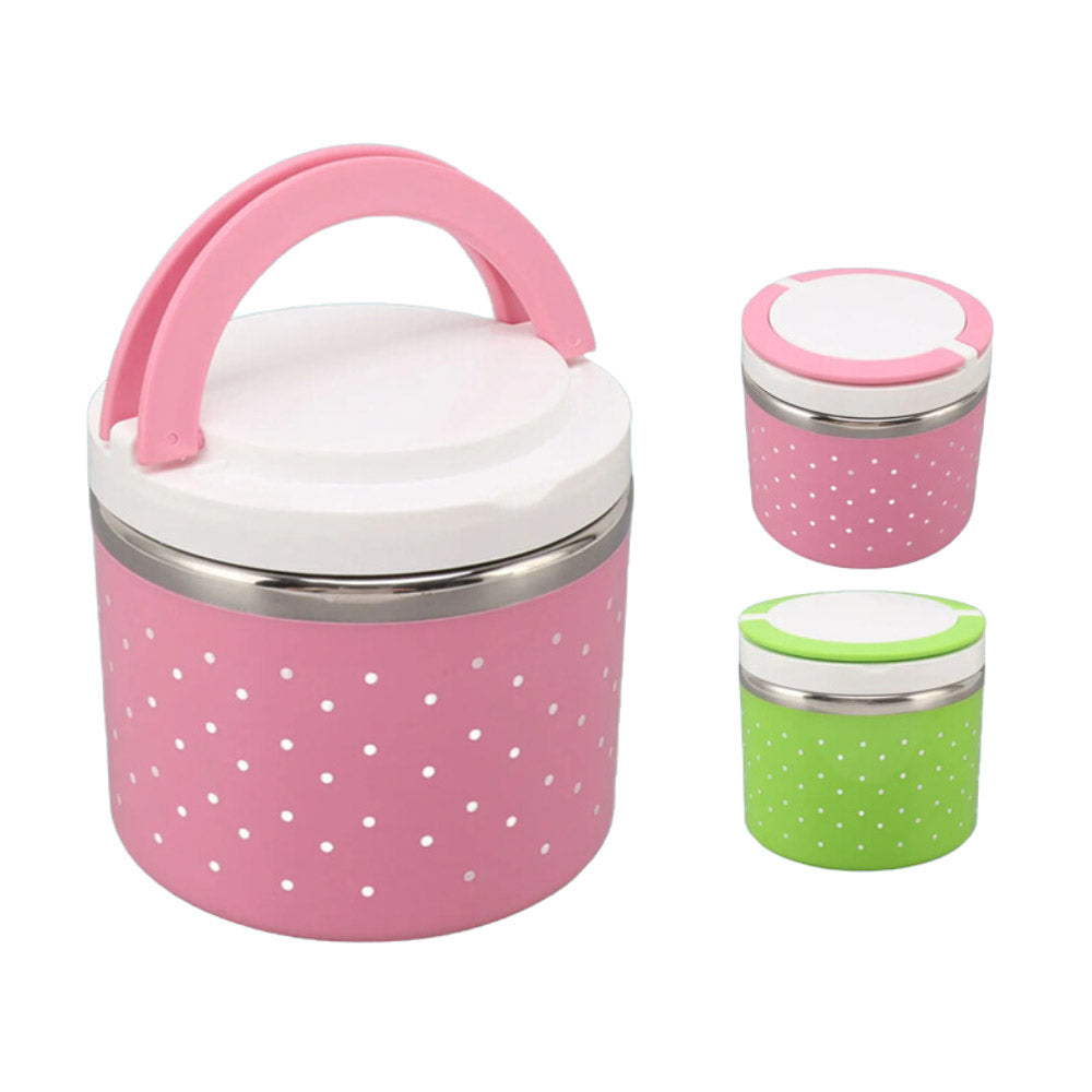 Leakproof Round Insulated Lunch Box 600ml