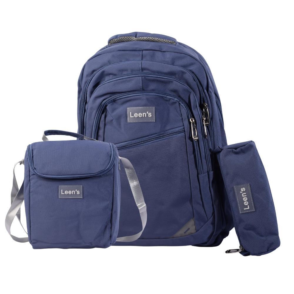 Leen's Navy Blue Backpack Set