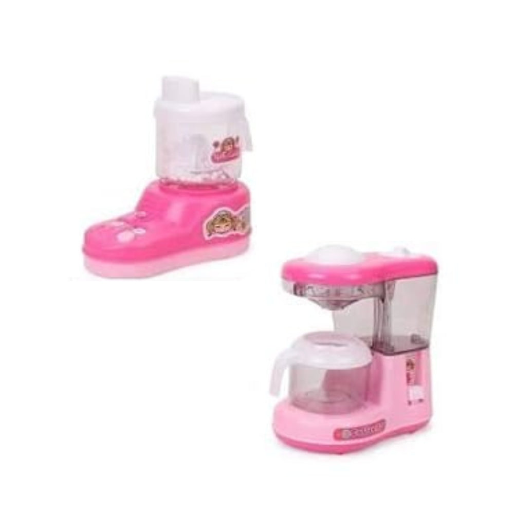 Little Crafts Battery Operated Pink Household Home Apppliances Kitchen Play Sets Toys For Girls