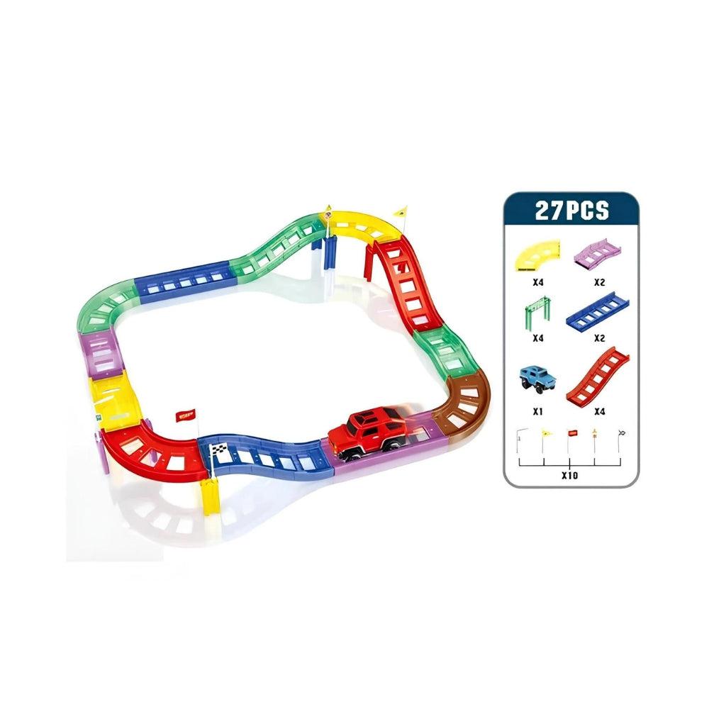 Magnet Tracks Car | Roller Coaster Cars | 27 Pcs