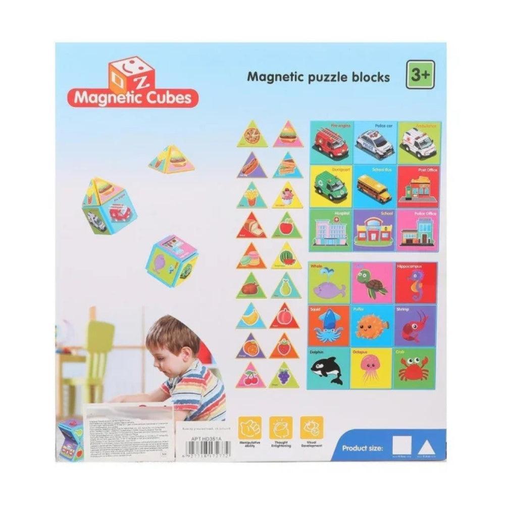 Magnetic construction and puzzle game Magnetic Cubes