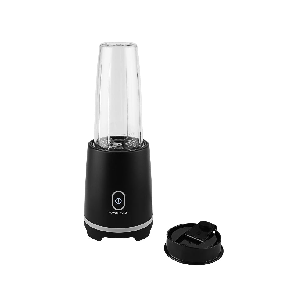 Mainstays Black Single-Serve Blender With 1 Travel Lid, 16 oz.