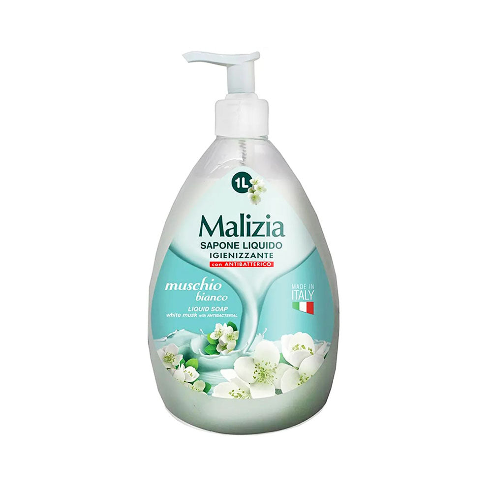 Malizia White Musk Antibacterial Liquid Soap 1L