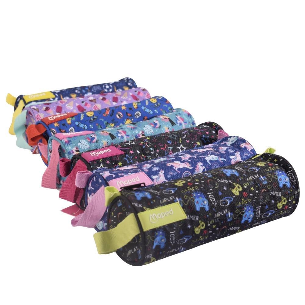 Maped Gamer-Themed Cylindrical Pencil Case