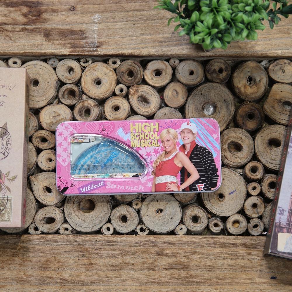 Math Geometry Drawing Compass Set with Shatterproof Storage Box for School