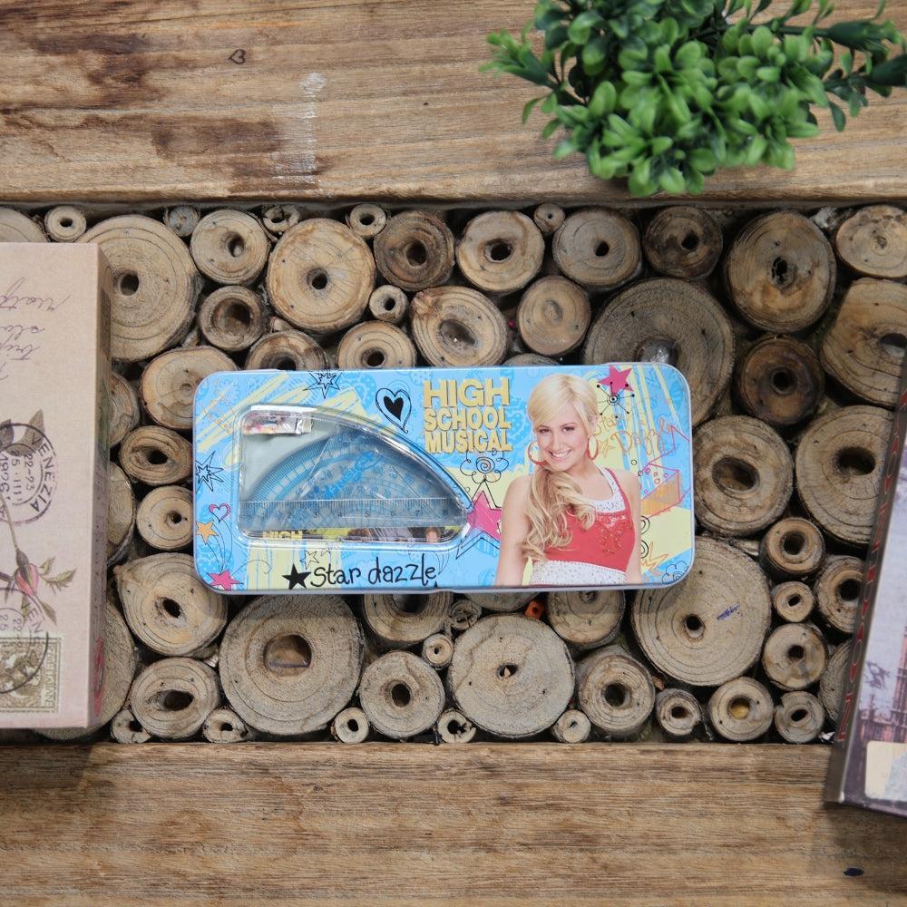 Math Geometry Drawing Compass Set with Shatterproof Storage Box for School