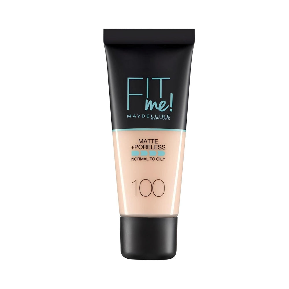 Maybelline Fit Me Matte & Poreless Foundation - 100 Warm Ivory 30ml