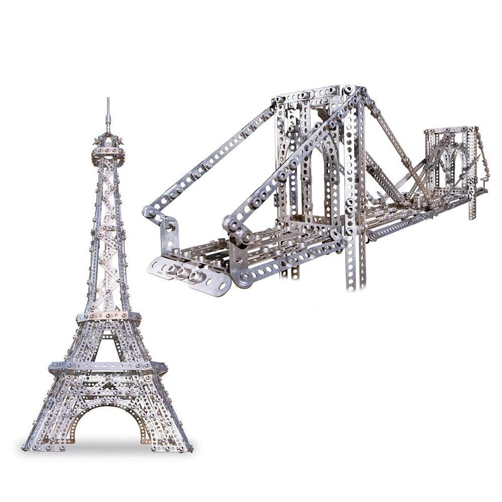 Meccano Maker System - Eiffel Tower & Brooklyn Bridge