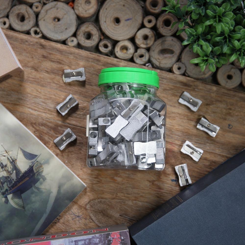 Metal Pencil Sharpener - Aluminum Alloy Manual Sharpener Pack Of 100 Pcs