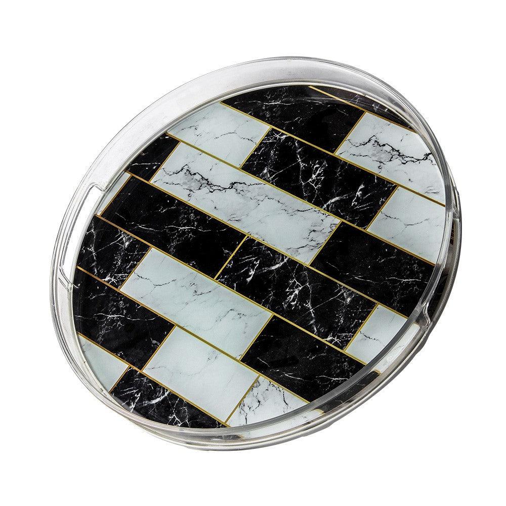 Meysa Plastik Camli Lux Tepsi Tray