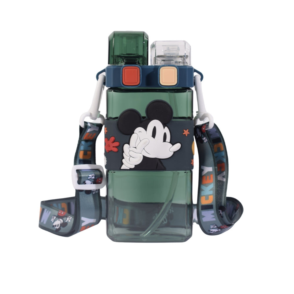 Mickey Mouse Green Dual-Compartment Water Bottle