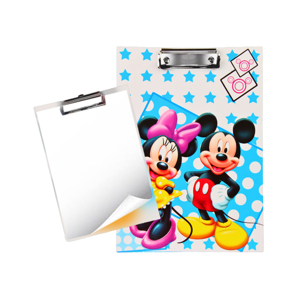 Micky Mouse Cartoon Clipboard Exam Pad//Writing Pad A4