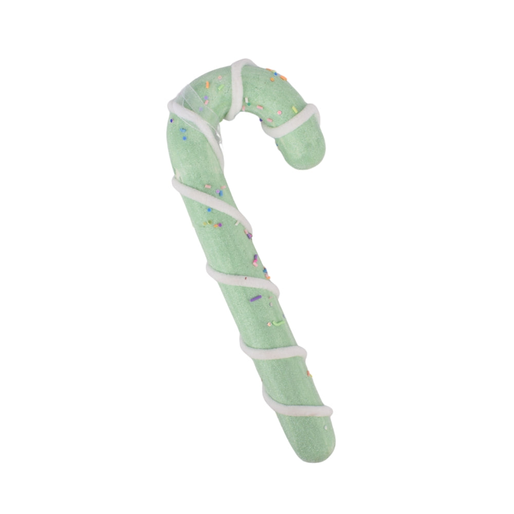 Mint Green Candy Cane Ornament for Christmas Tree