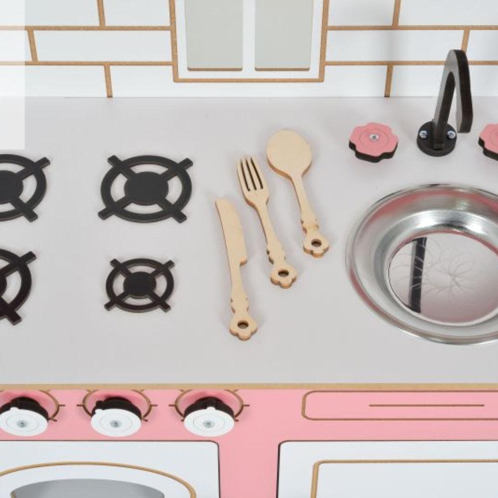 Moni Children's Wooden Kitchen Rosey