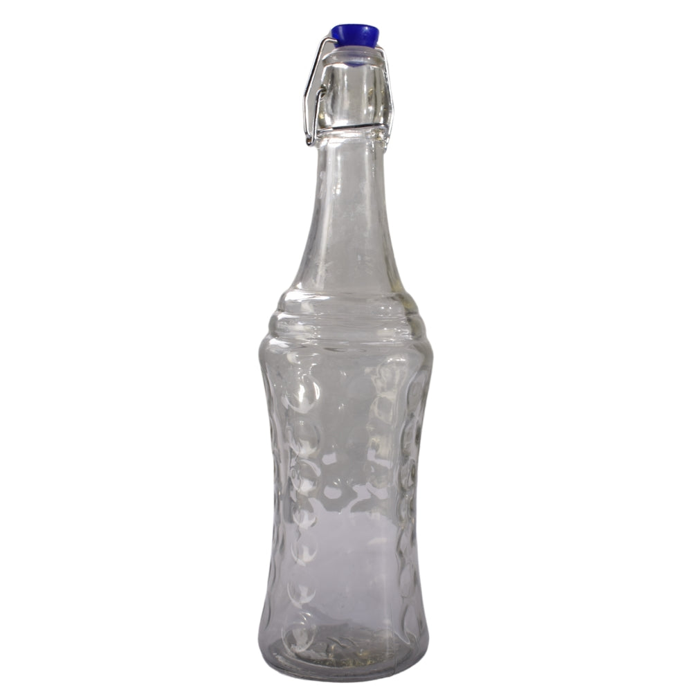 Moresca Swing Flip Top Lid Glass Water Bottle. (1 Litre)