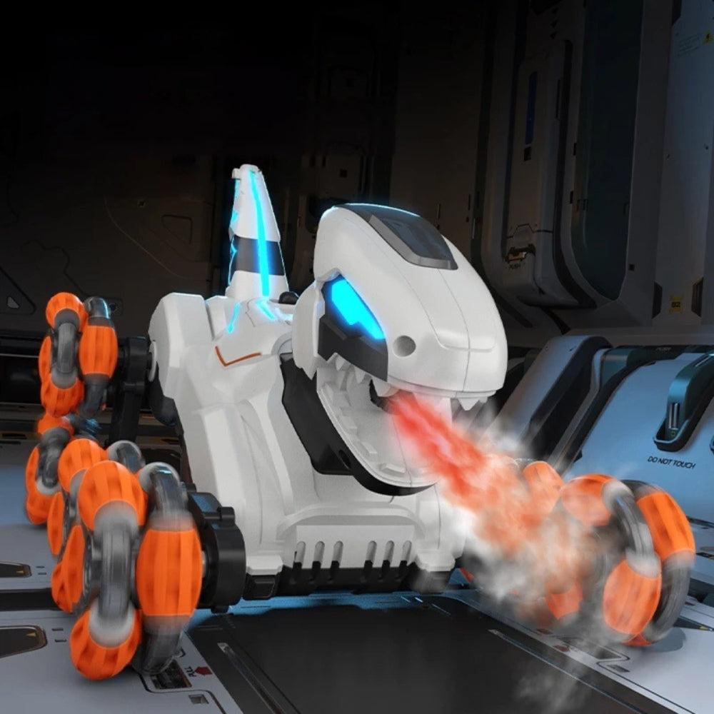 Muiltfunctional Rc Animal Toys Kids Electric Simulation Six Wheels Spray Dinosaur Robot Toys Remote Control Cool Gifts for Boys