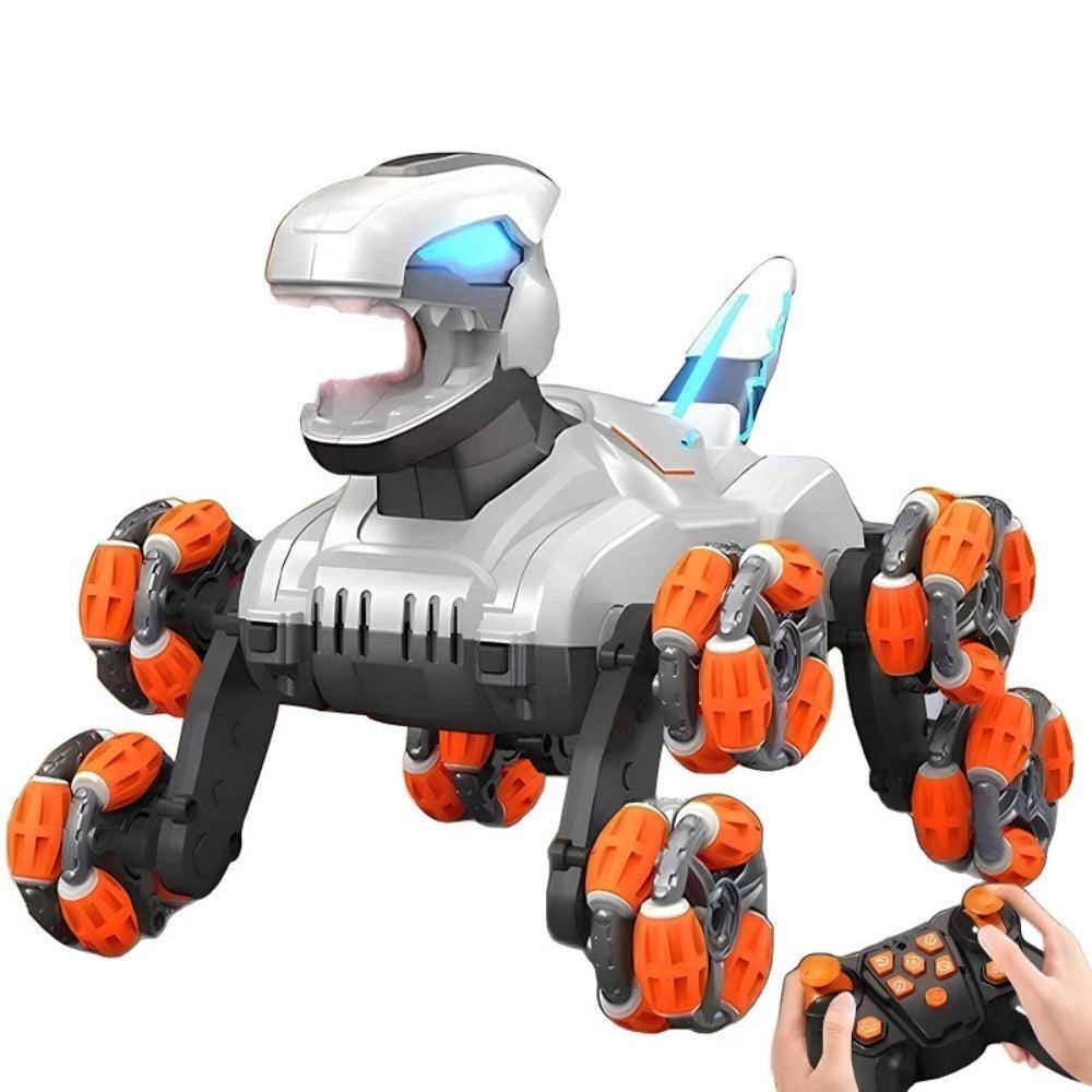 Muiltfunctional Rc Animal Toys Kids Electric Simulation Six Wheels Spray Dinosaur Robot Toys Remote Control Cool Gifts for Boys
