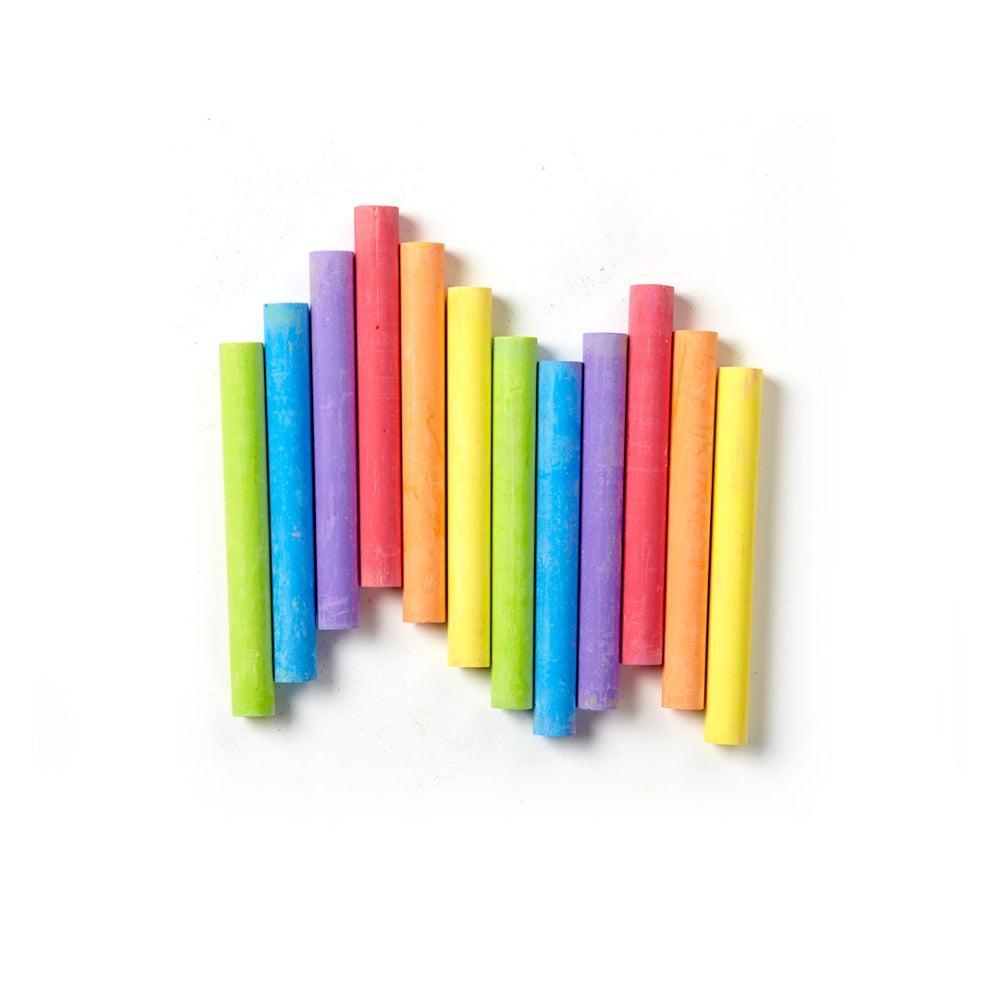 Multi-Colored Children's Chalk 12 Pcs