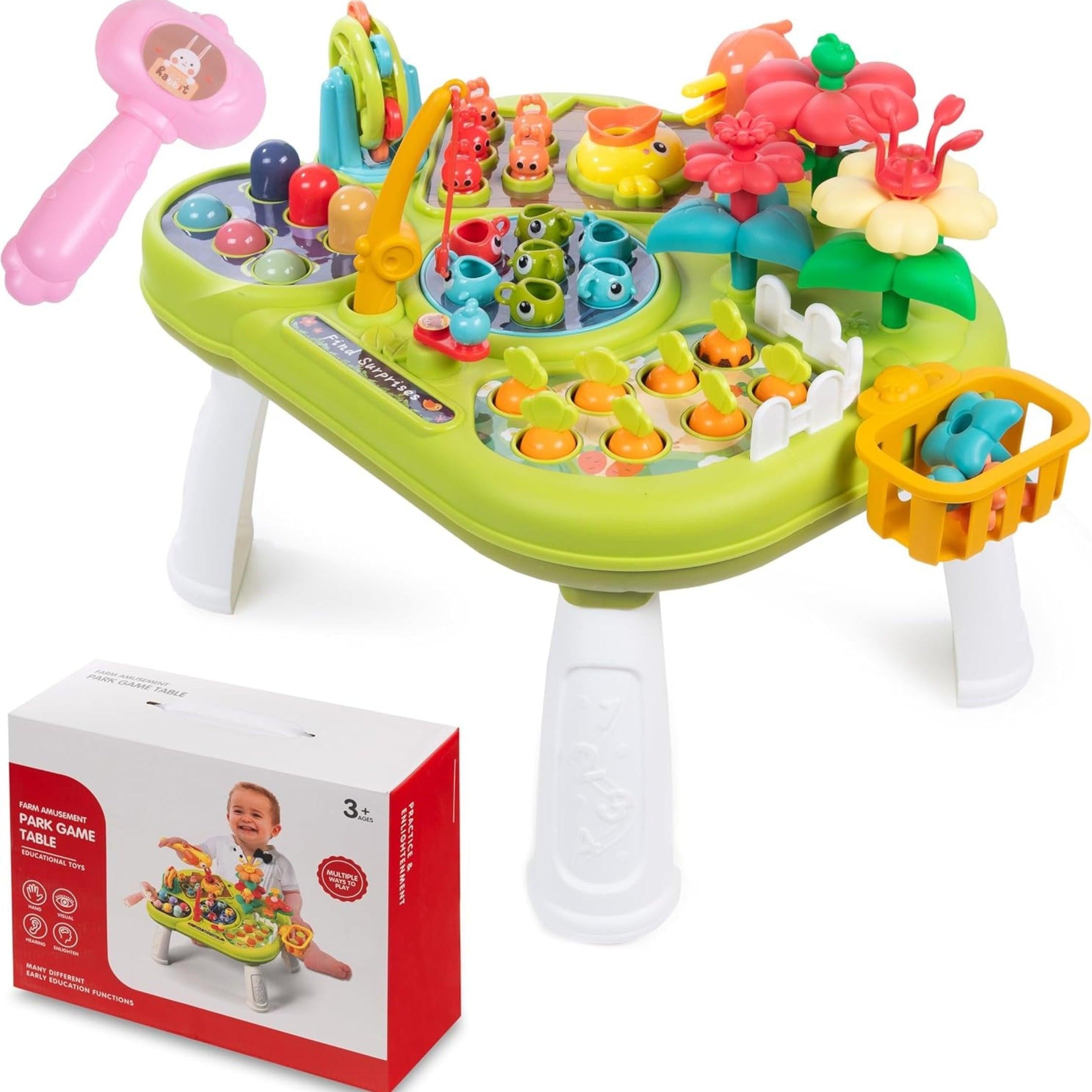 Multi-Function Interactive Play Table with Sound Effects Activity Table Activity Table