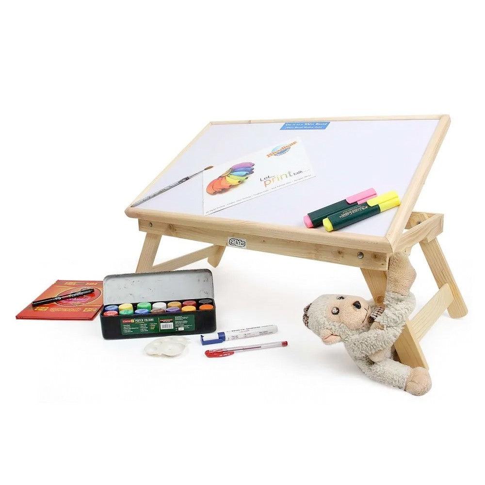 Multi Purpose Foldabletery White Board Reading and Writing Study Table for Kids