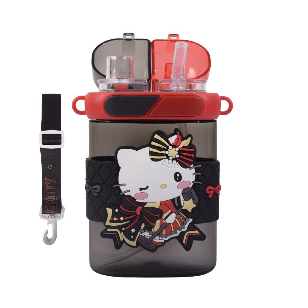 My Melody Black Dual-Compartment Water Bottle