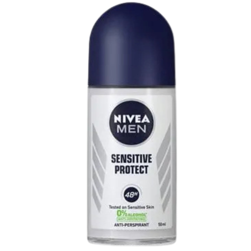 NIVEA MEN Sensitive ProtectRoll-On antiperspirant provides 48