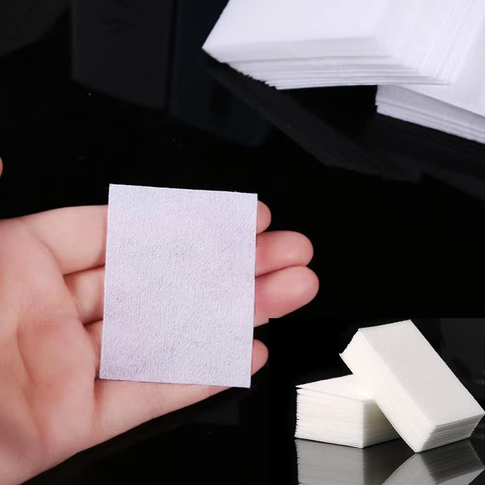 Nail Cotton Pads 1000 Pcs - Lint Free Gel Nails Polish Removers Cotton Pad Eyelash Extension Glue Cleaning Wipes, Nails Wipes Nails Art Gel Polish Remover Cotton Pads