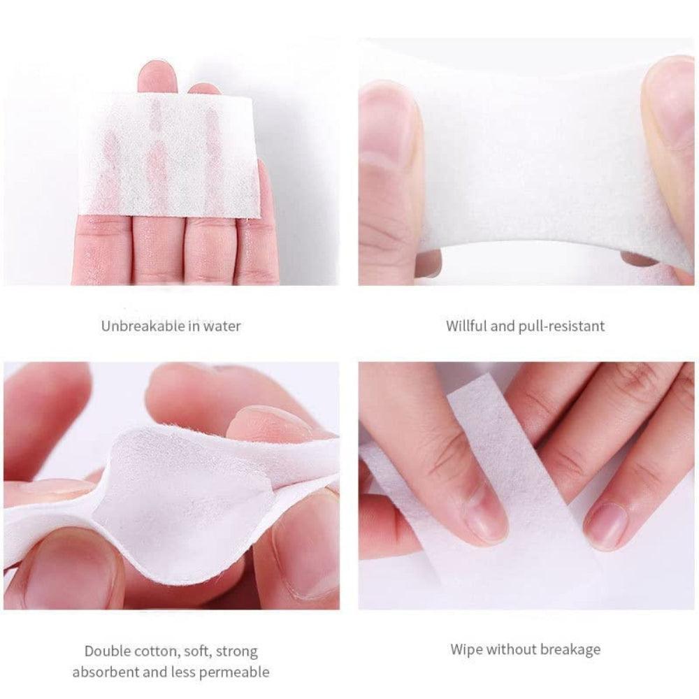 Nail Cotton Pads 1000 Pcs - Lint Free Gel Nails Polish Removers Cotton Pad Eyelash Extension Glue Cleaning Wipes, Nails Wipes Nails Art Gel Polish Remover Cotton Pads