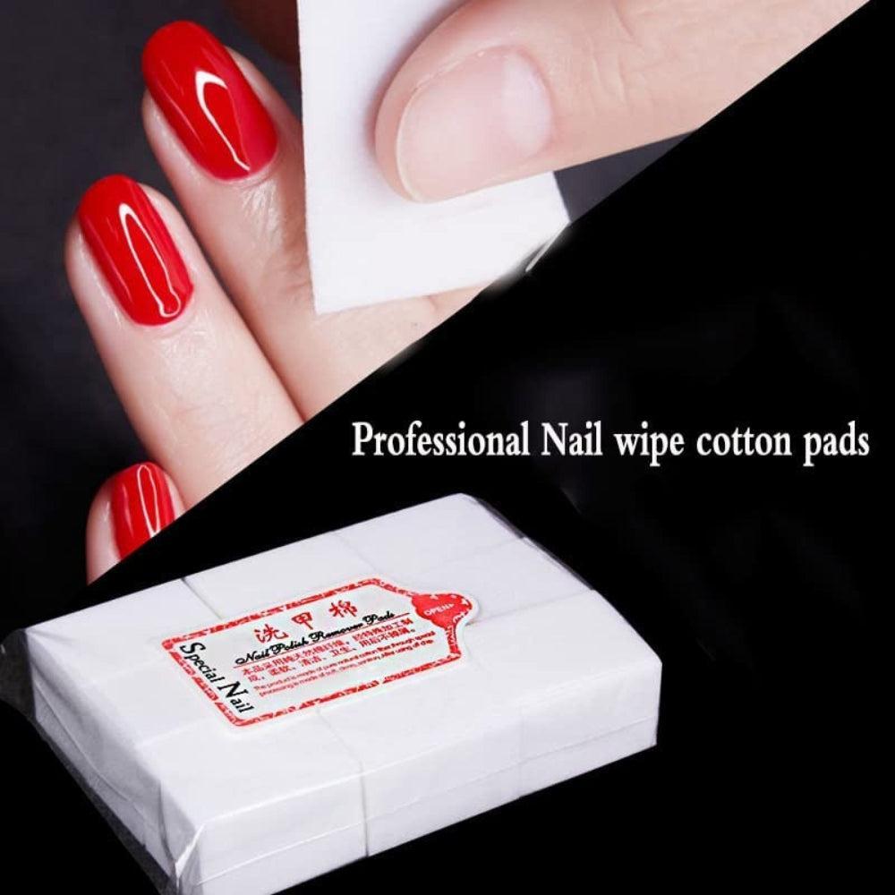 Nail Cotton Pads 1000 Pcs - Lint Free Gel Nails Polish Removers Cotton Pad Eyelash Extension Glue Cleaning Wipes, Nails Wipes Nails Art Gel Polish Remover Cotton Pads