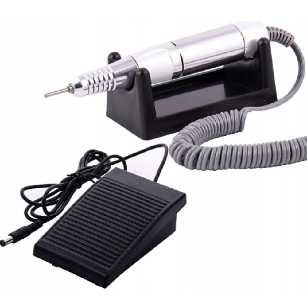 Nail File 30000RPM Electric Nail File Machine with Pedal and 6 Nail Sanders for Manicure at Salon and Home