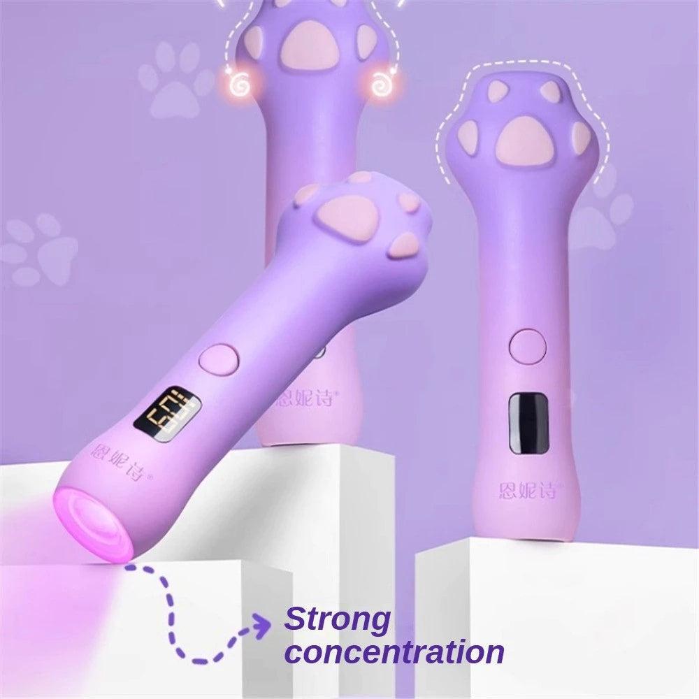 Nail Lamp Cat Style Nail Lamp Power Storage Quick Drying Phototherapy One-word Nail Lamp Nail Tools