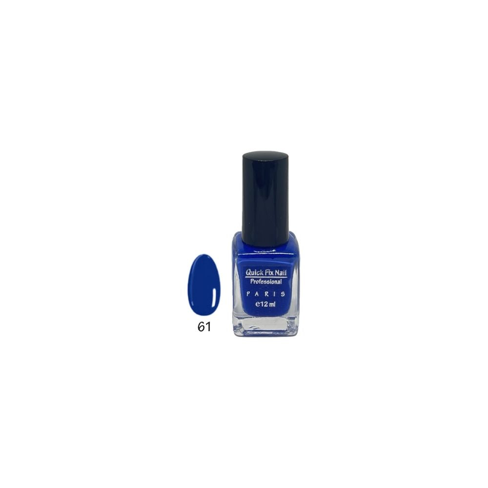 Nail Polish 61-Baby-Blue Nail Polish Last Long Made In France Brand: Quick Fix