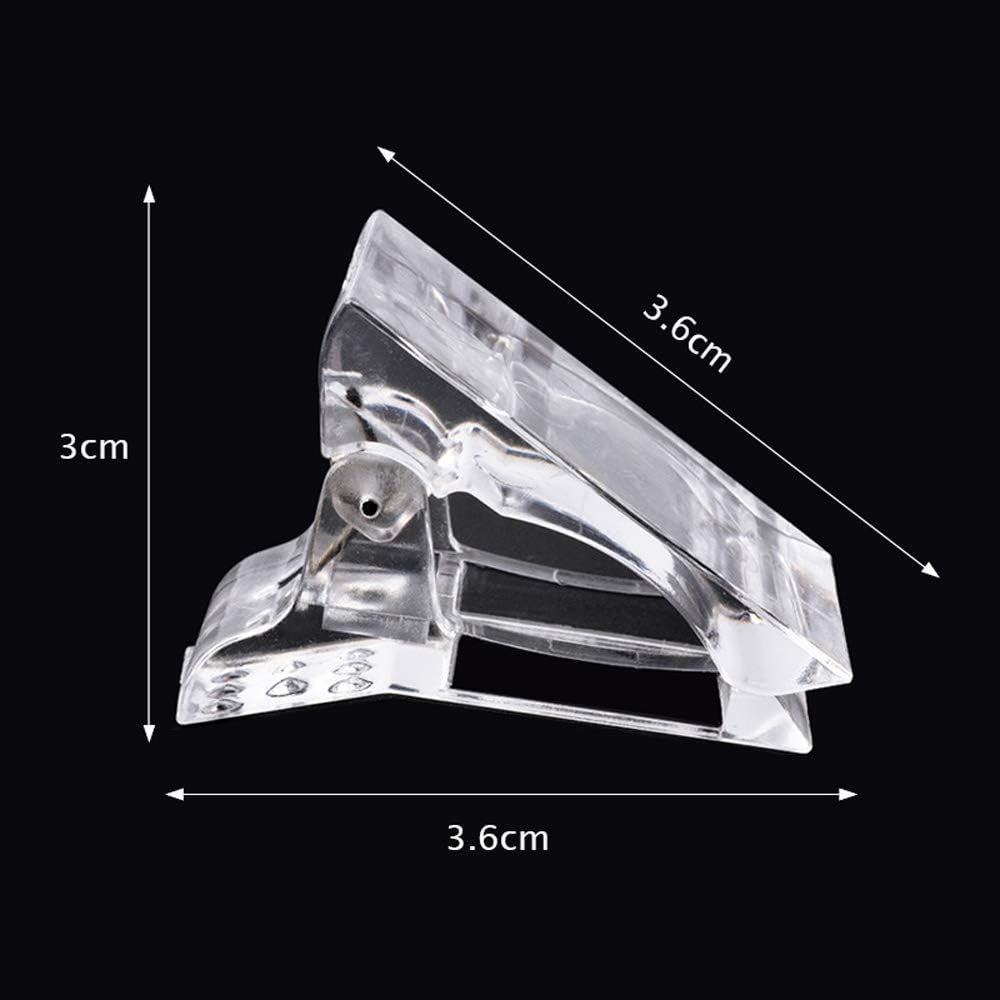 Nail Tips Clip for Quick Building Polygel nail forms Nail clips for polygel Finger Nail Extension UV LED Builder Clamps Manicure Nail Art Tool