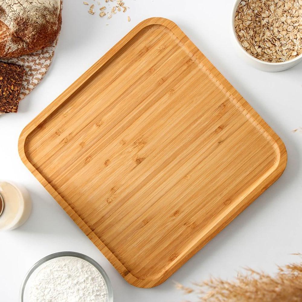 Natural Bamboo Cheese Fruit Platters Party Dinner Fruit Plates