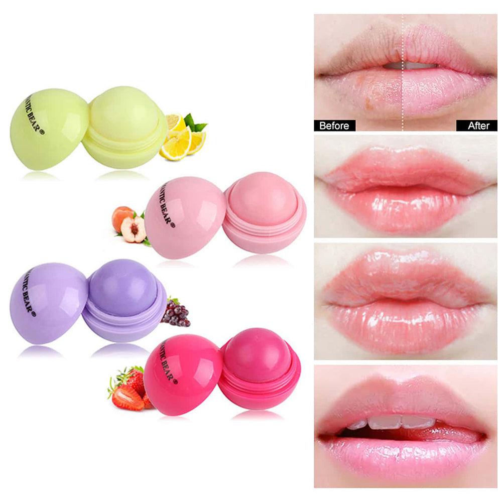 Natural Round Ball Moisturizing Lip Balm Nourishing Fruit Flavor Colorless 1.1 BUY 1 GET 1 FREE (6 flavors)