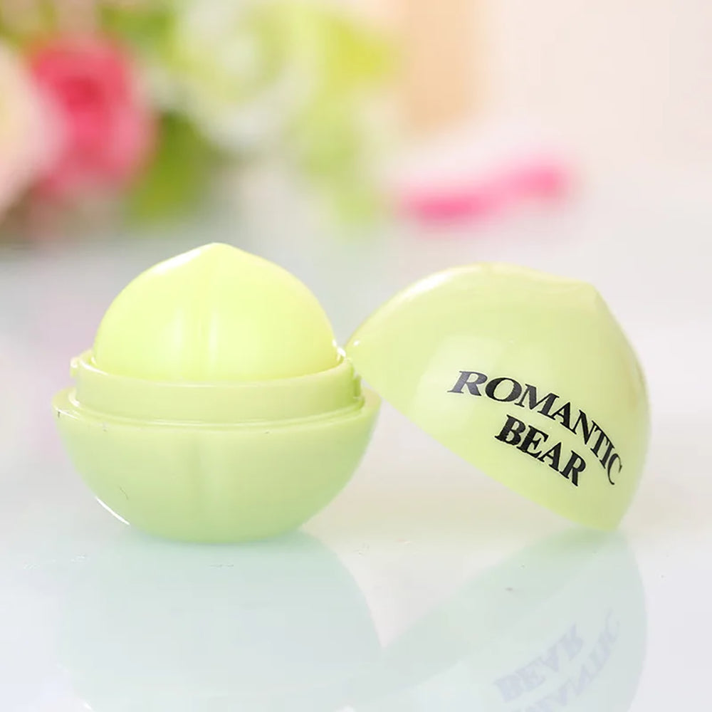 Natural Round Ball Moisturizing Lip Balm Nourishing Fruit Flavor Colorless 1.1 BUY 1 GET 1 FREE (6 flavors)