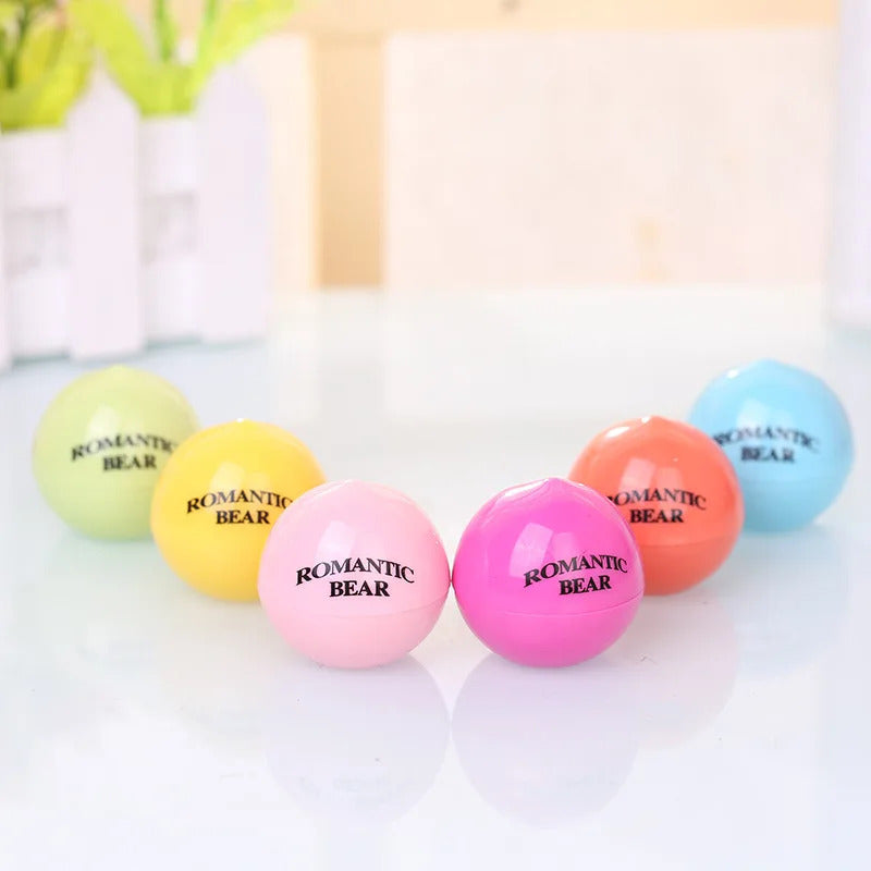 Natural Round Ball Moisturizing Lip Balm Nourishing Fruit Flavor Colorless 1.1 BUY 1 GET 1 FREE (6 flavors)