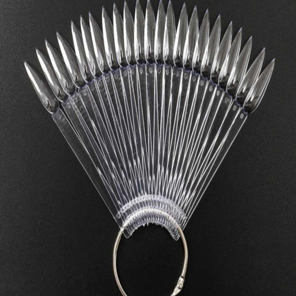 Natural Stiletto Nail Sampler 50Pcs